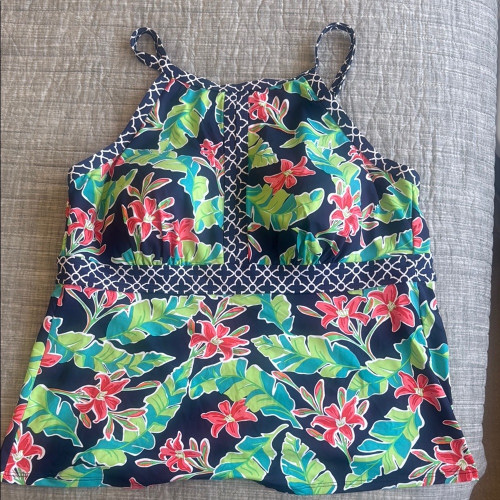 Floral Print Bathing Suit Too